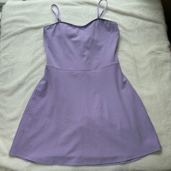 Alo Yoga Alosoft Courtside Tennis Dress Violet Skies Purple Medium Ltd Ed EUC - Picture 11 of 14